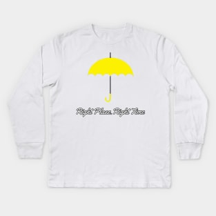 How I Met Your Mother Yellow Umbrella Quote Kids Long Sleeve T-Shirt